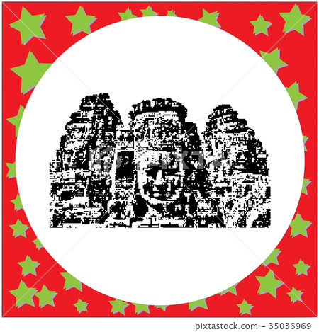 black 8-bit Stone murals and sculptures  35036969