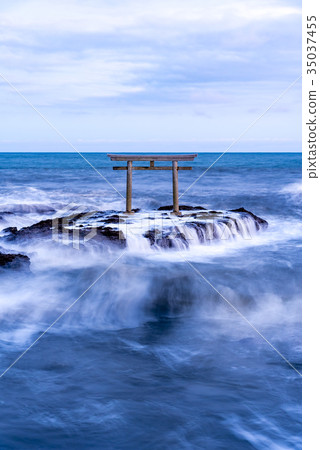 Iori Pref. Oarai Town Torii in Kamisu Iori Pref. Oarai Town Torii in Kamisu 35037455