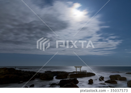 Iori Pref. Oarai Town Torii in Kamisu 35037573