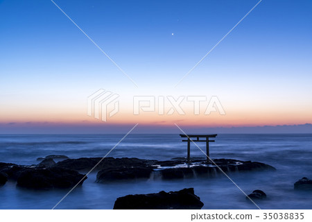 Iori Pref. Oarai Town Torii in Kamisu Iori Pref. Oarai Town Torii in Kamisu 35038835