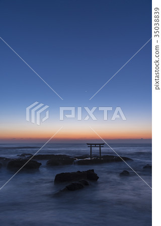 Iori Pref. Oarai Town Torii in Kamisu Iori Pref. Oarai Town Torii in Kamisu 35038839