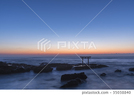 Iori Pref. Oarai Town Torii in Kamisu Iori Pref. Oarai Town Torii in Kamisu 35038840