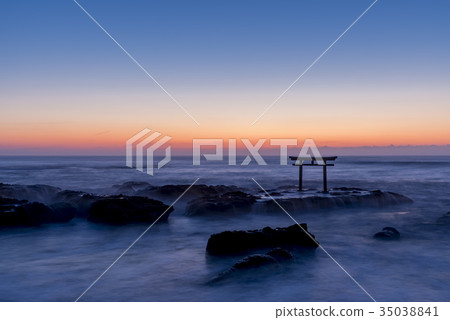 Iori Pref. Oarai Town Torii in Kamisu Iori Pref. Oarai Town Torii in Kamisu 35038841