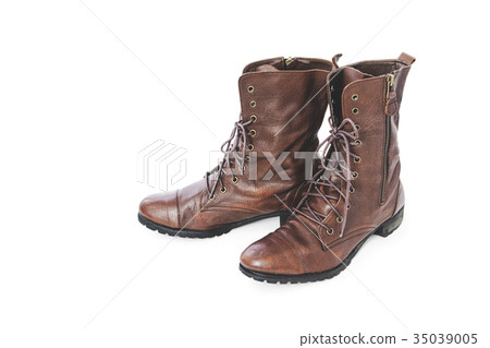 Second Hand Classic Leather Shoes, Long Classic 35039005