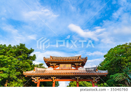 《Okinawa Prefecture》Shurijo Castle Park/Shureimon 35040760