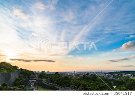"Okinawa Prefecture" Cityscape seen from Shuri Castle "Okinawa Prefecture" Cityscape seen from Shuri Castle 35041517