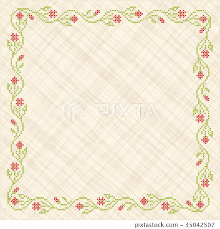 Cross-stitch embroidery in Ukrainian style 35042507