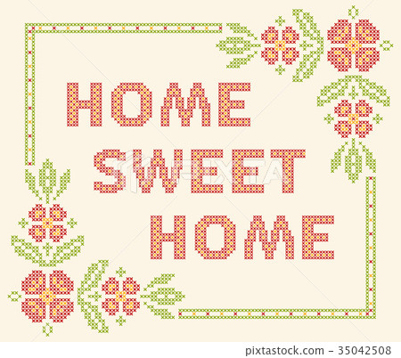 Cross-stitch embroidery in Ukrainian style 35042508