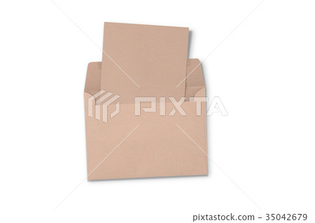 Postcard and Floating Envelope Mockup,blank paper 35042679