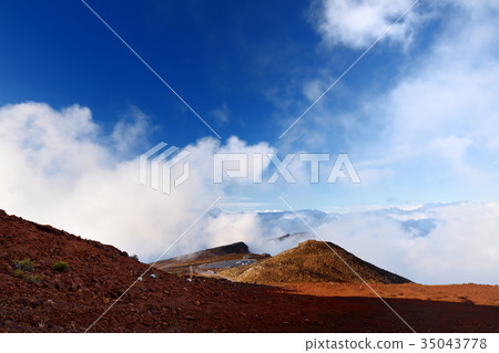 Stunning landscape view of Haleakala volcano 35043778