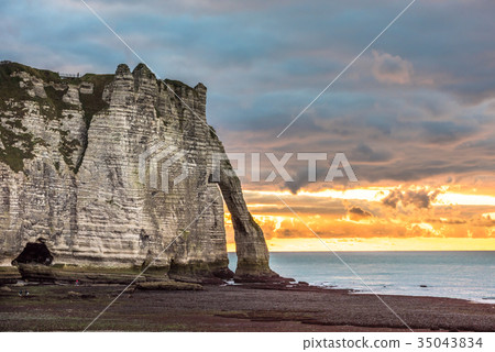White cliffs of Etretat and the Alabaster Coast White cliffs of Etretat and the Alabaster Coast 35043834