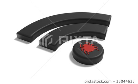 Compromised WPA 2 encryption WIFI network - Stock Illustration ...