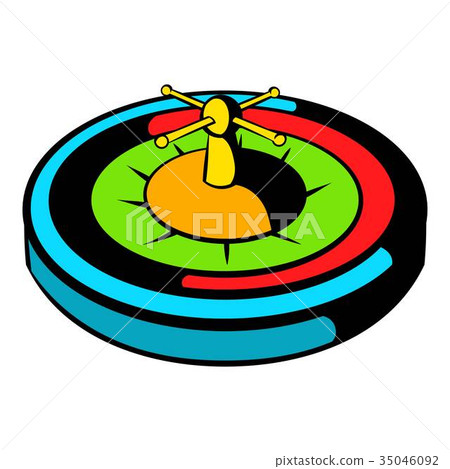 Casino gambling roulette icon, icon cartoon 35046092