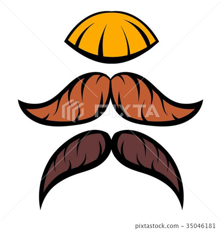 Mustache icon cartoon 35046181