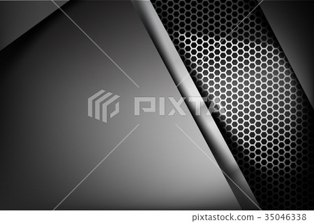 Metallic steel and honeycomb element background te 35046338