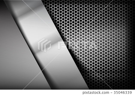 Metallic steel and honeycomb element background Metallic steel and honeycomb element background 35046339