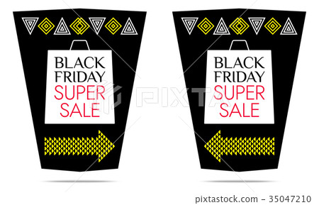 Black Friday Super Sale. Vector Banner 35047210