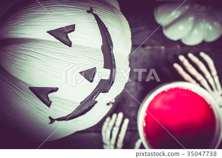 Halloween pumpkin, trick or treat in autumn season Halloween pumpkin, trick or treat in autumn season 35047738