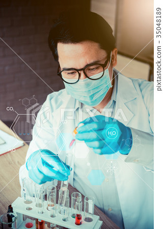 scientist working in science and chemical health 35048189