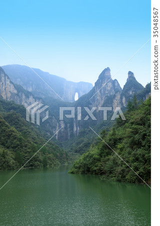 mountains landscape in Zhangjiajie china 35048567