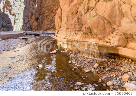 River in Todgha Gorge. Morocco 35050402