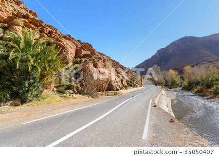 Road to Todgha Gorge in Morocco 35050407