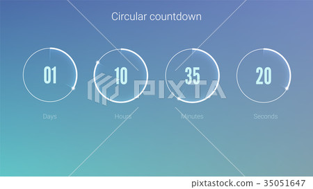 Part of the User interface, circular clock. Clock Part of the User interface, circular clock. Clock 35051647