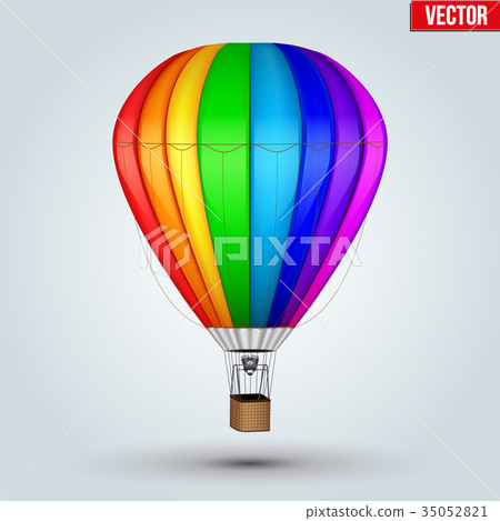 Hot Air Rainbow Balloon 35052821