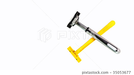 razor on isolated white background 35053677