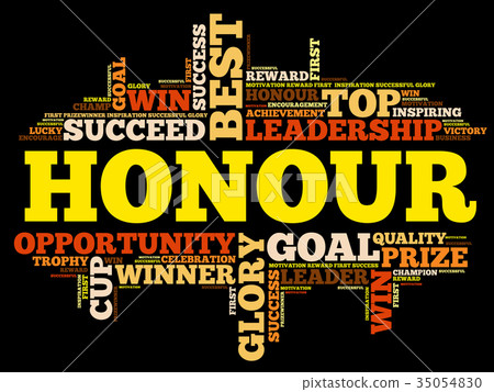 Honour word cloud concept Honour word cloud concept 35054830