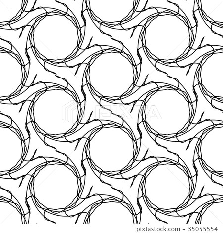 Black and white geometric seamless pattern Black and white geometric seamless pattern 35055554
