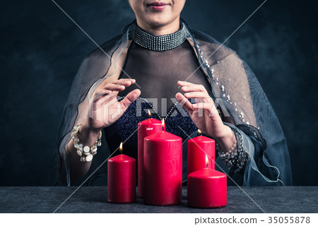 算命先生圖像的女人 35055878