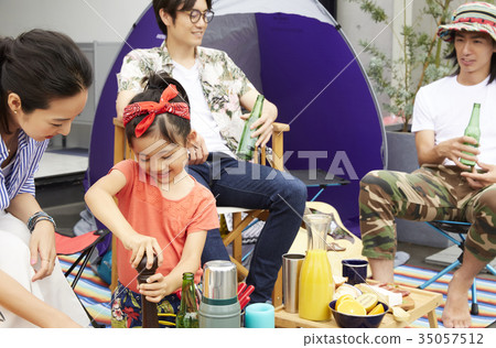 Outdoor party on the veranda 35057512
