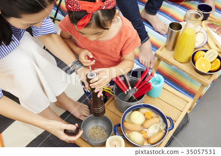 Outdoor party on the veranda 35057531