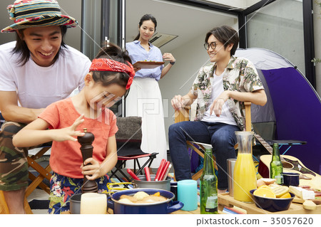 Outdoor party on the veranda 35057620