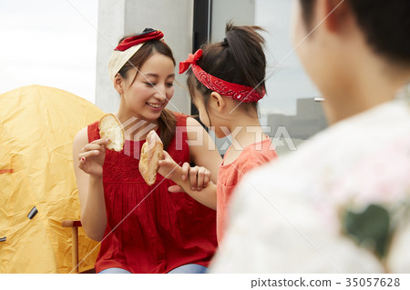 Outdoor party on the veranda 35057628