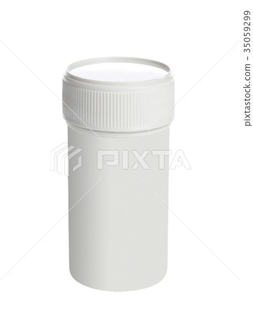 White medical container isolated 35059299