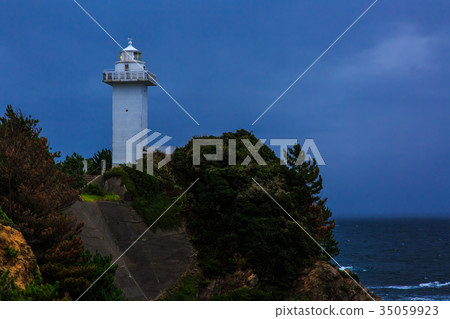 Sunset at Anjozaki Lighthouse Shima City, Mie Prefecture 35059923