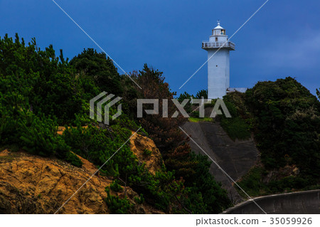 Sunset at Anjozaki Lighthouse Shima City, Mie Prefecture 35059926