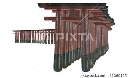 Fushimi-Inarifu Senbon Torii Material White back 35060135