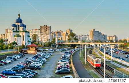 Cathedral of the Holy Trinity and a light rail Cathedral of the Holy Trinity and a light rail 35061867