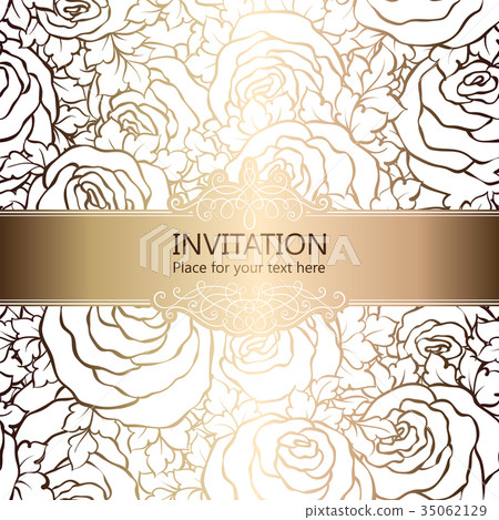 Abstract background with roses Abstract background with roses 35062129