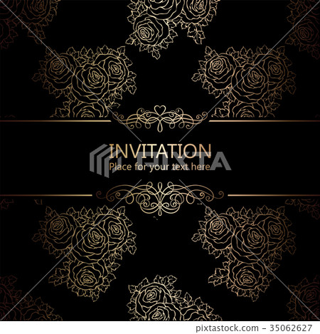 Abstract background with roses Abstract background with roses 35062627