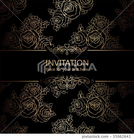 Abstract background with roses Abstract background with roses 35062641