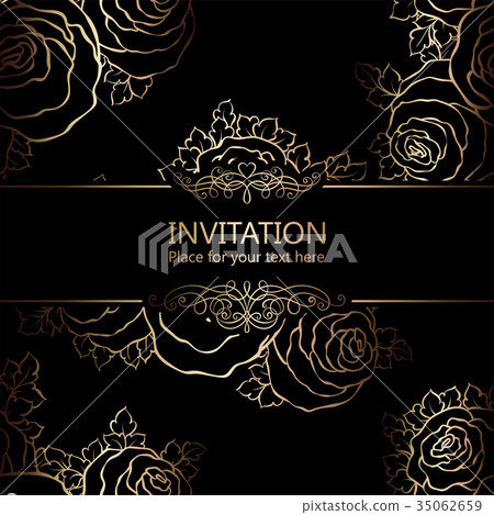 Abstract background with roses 35062659