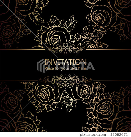 Abstract background with roses Abstract background with roses 35062671