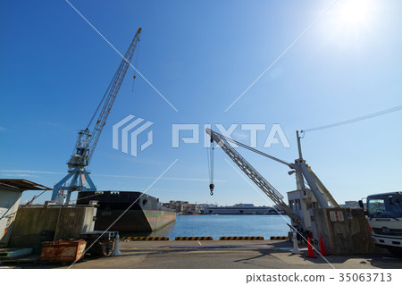 神戶下午晚些時候下午的港口 35063713