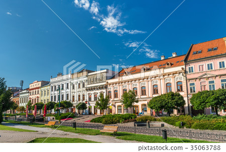 Traditional buildings in the old town of Presov Traditional buildings in the old town of Presov 35063788