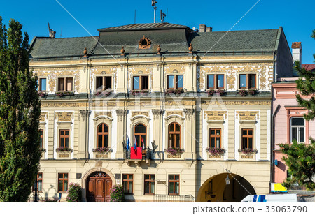 Traditional buildings in the old town of Presov 35063790