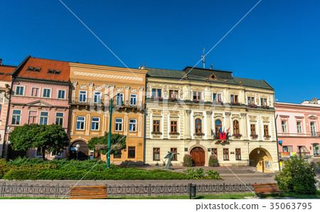 Traditional buildings in the old town of Presov Traditional buildings in the old town of Presov 35063795